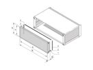 SCHROFF Rückwand, geschirmt, zur Montage am Gehäuserahmen - RUECKWAND 2HE 63TE HF