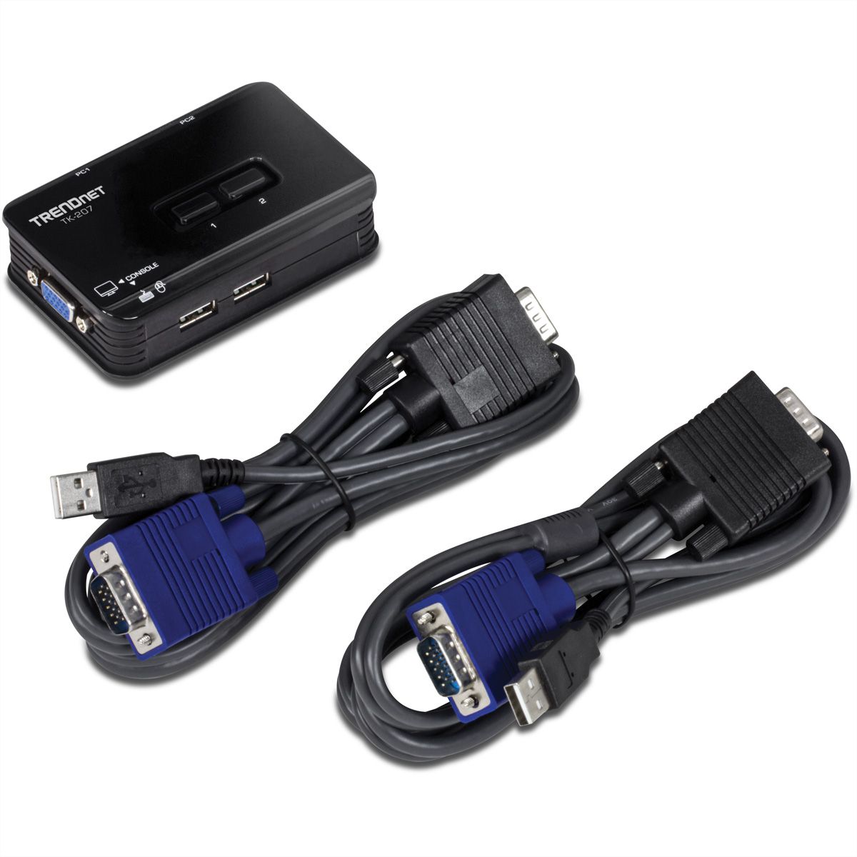 TRENDnet TK-207K 2-Port-USB-KVM-Switch - SECOMP Electronic Components GmbH