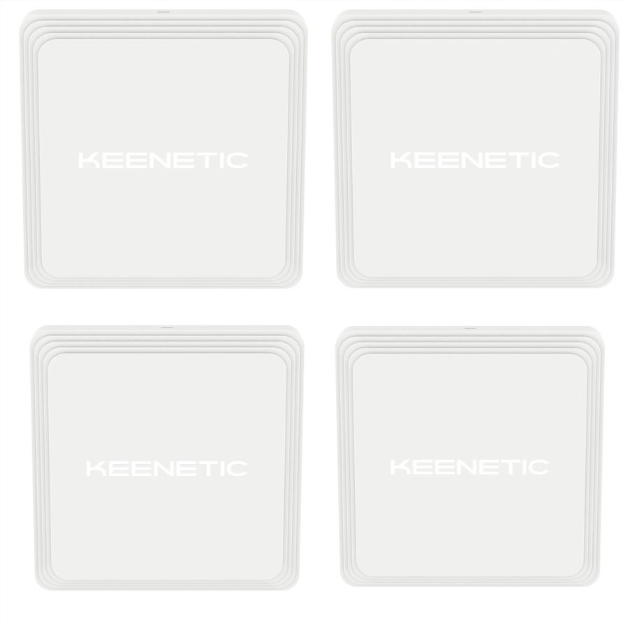 Keenetic Voyager Pro AX1800 Mesh WiFi-6 Router/-Extender/-Access-Point, 4er-Pack