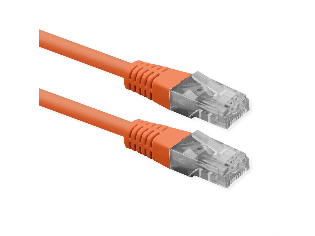 ROLINE Patchkabel Cat.6 (Class E), UTP, PoE, orange, 1 m