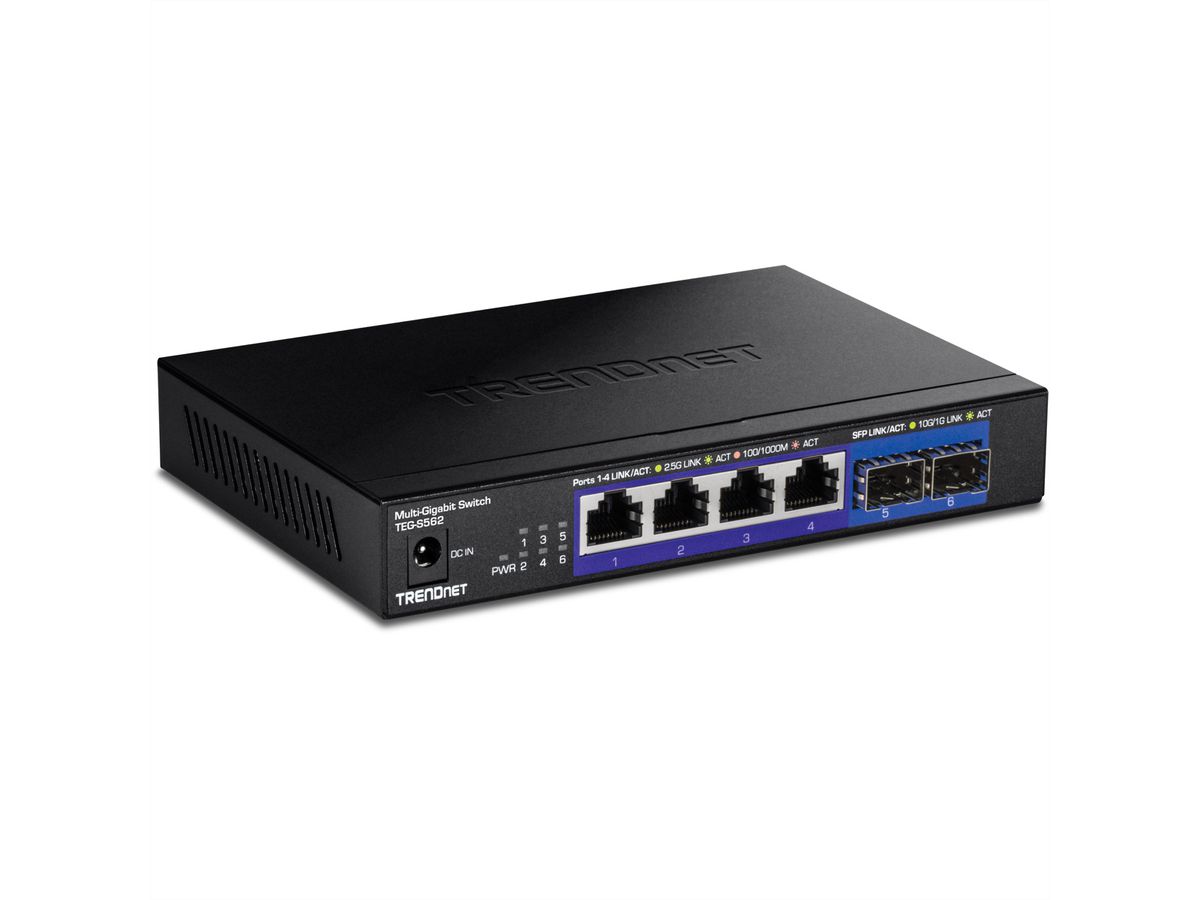 TRENDnet TEG-S562 6-Port Switch, Multi-Gigabit