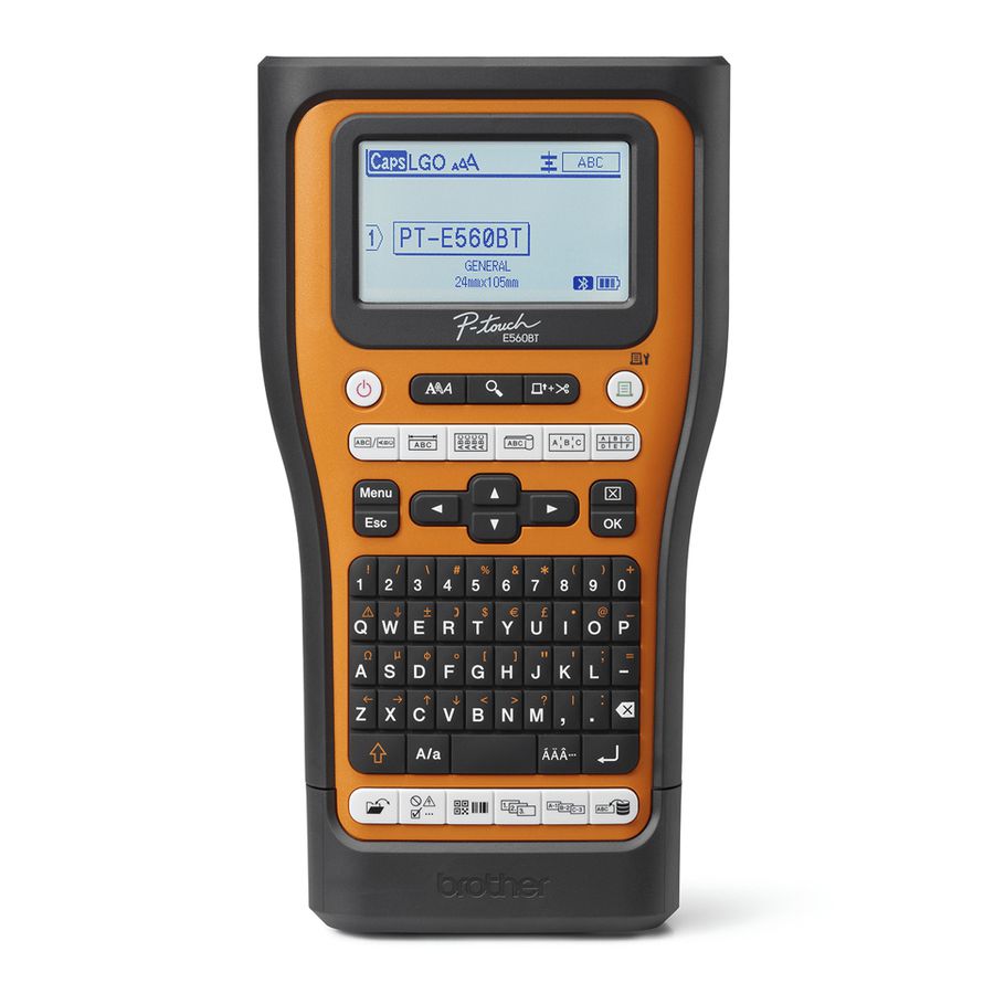 Brother PT-E560BTSP Etikettendrucker Wärmeübertragung 180 x 180 DPI 30 mm/sek Verkabelt & Kabellos HSE/TZe Bluetooth QWERTZ