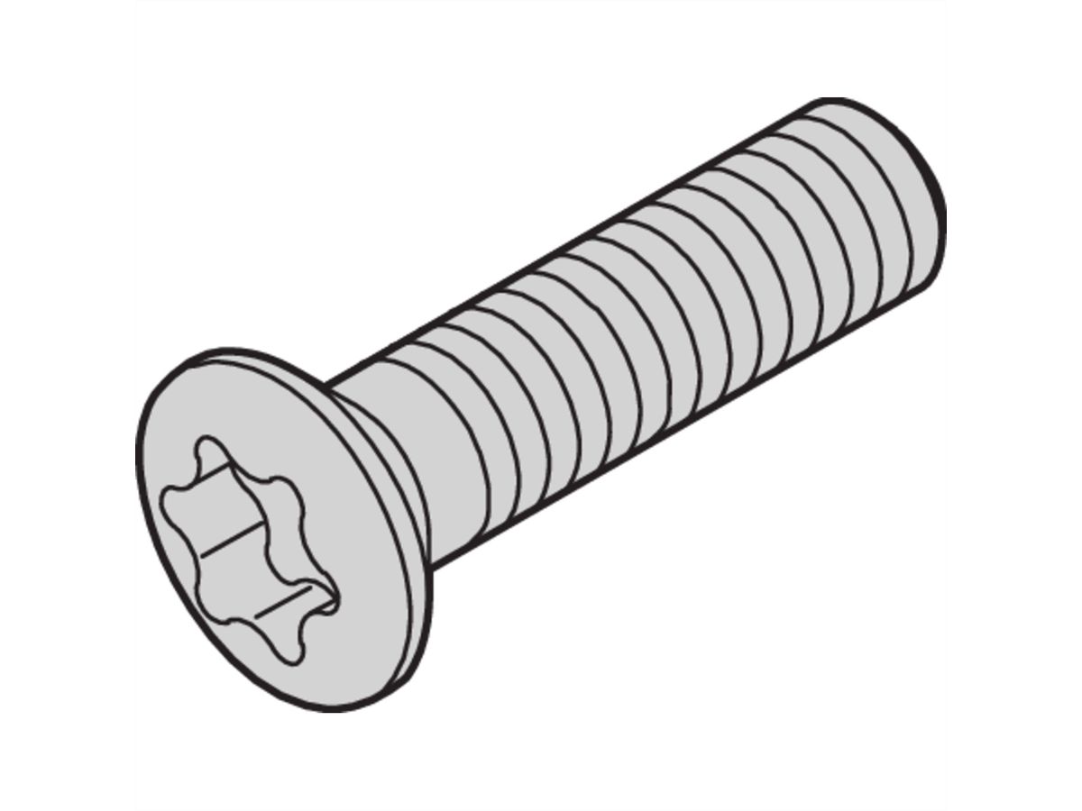 SCHROFF Linsensenkkopfschraube mit Kreuzschlitz - NTS SENKSCHR.LIN. M3X8 100ST