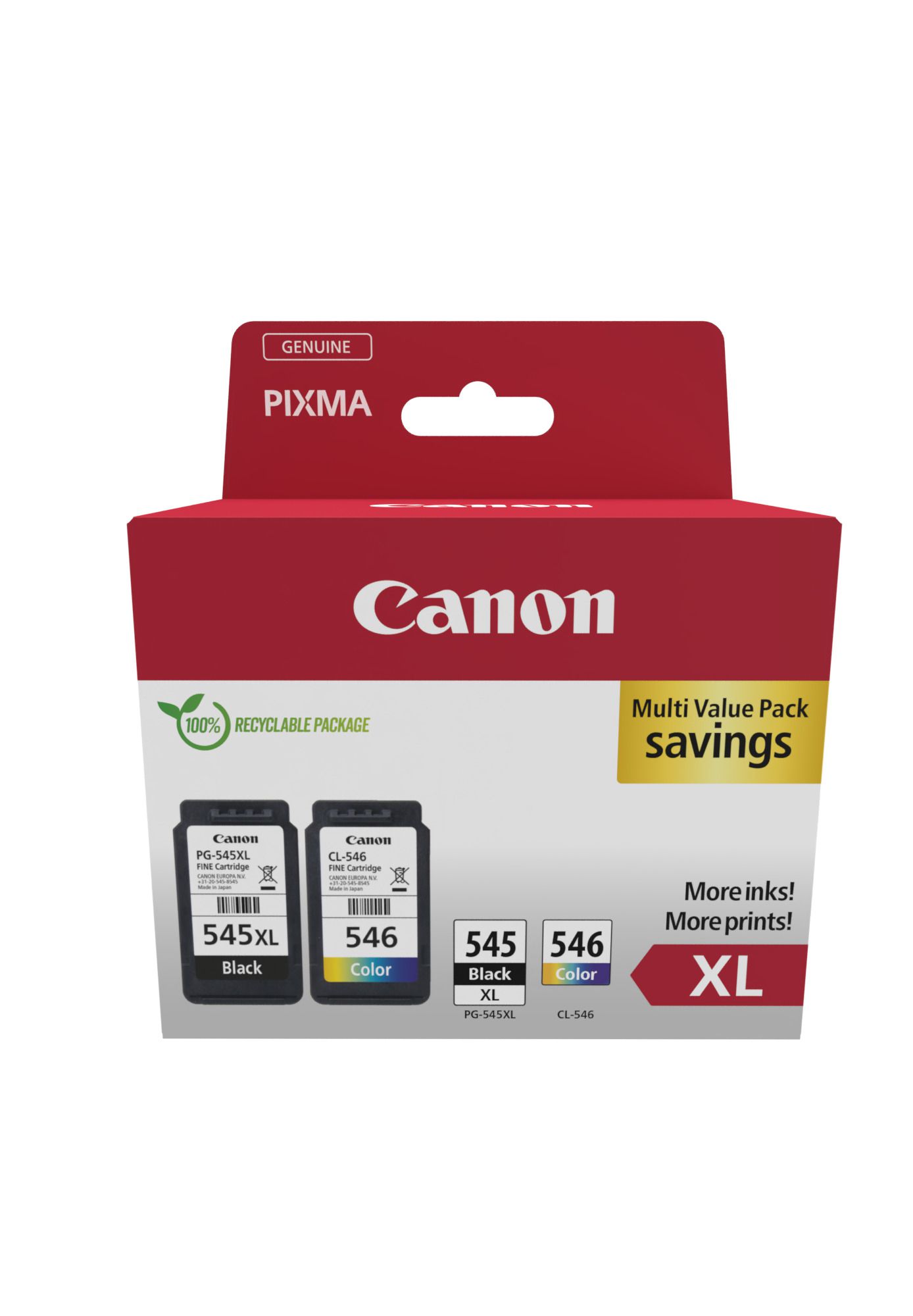 Canon 8286B010 Druckerpatrone 2 Stück(e) Original Hohe (XL-) Ausbeute Schwarz, Cyan, Magenta, Gelb