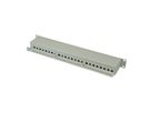 ROLINE Kat.6 (Class E) 19"-Patchpanel, 24P, geschirmt, grau