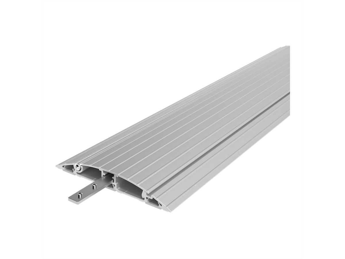 DATAFLEX Addit Kabelschutz, gerade 412, silberfarben, 90 cm