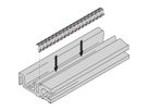 SCHROFF Modulschiene Typ H-VT stabil, mit EMV-Dichtung - MODULSCH. H VT 42TE EMC