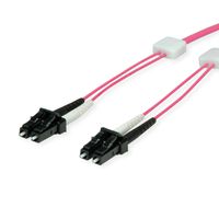 EasyLan LWL-LED-Patchkabel duplex 50/125µm OM4, LC/LC, violett, 3 m