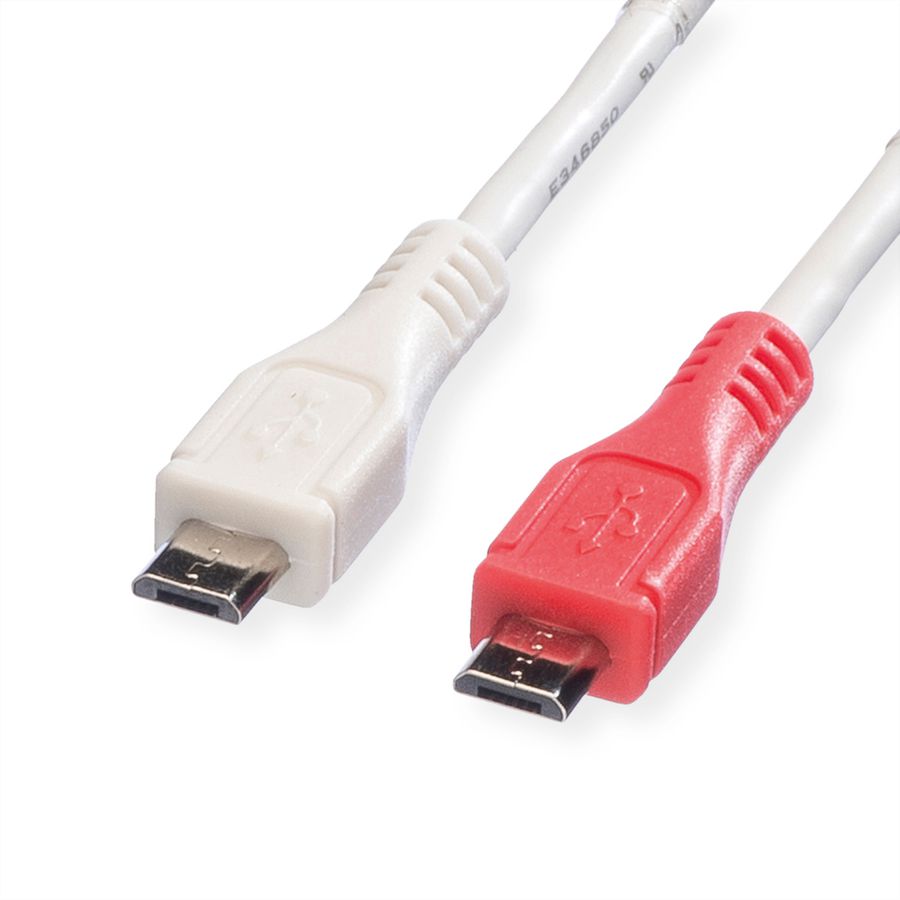 VALUE USB 2.0 Ladekabel, Micro B - Micro B, ST/ST, 0,3m