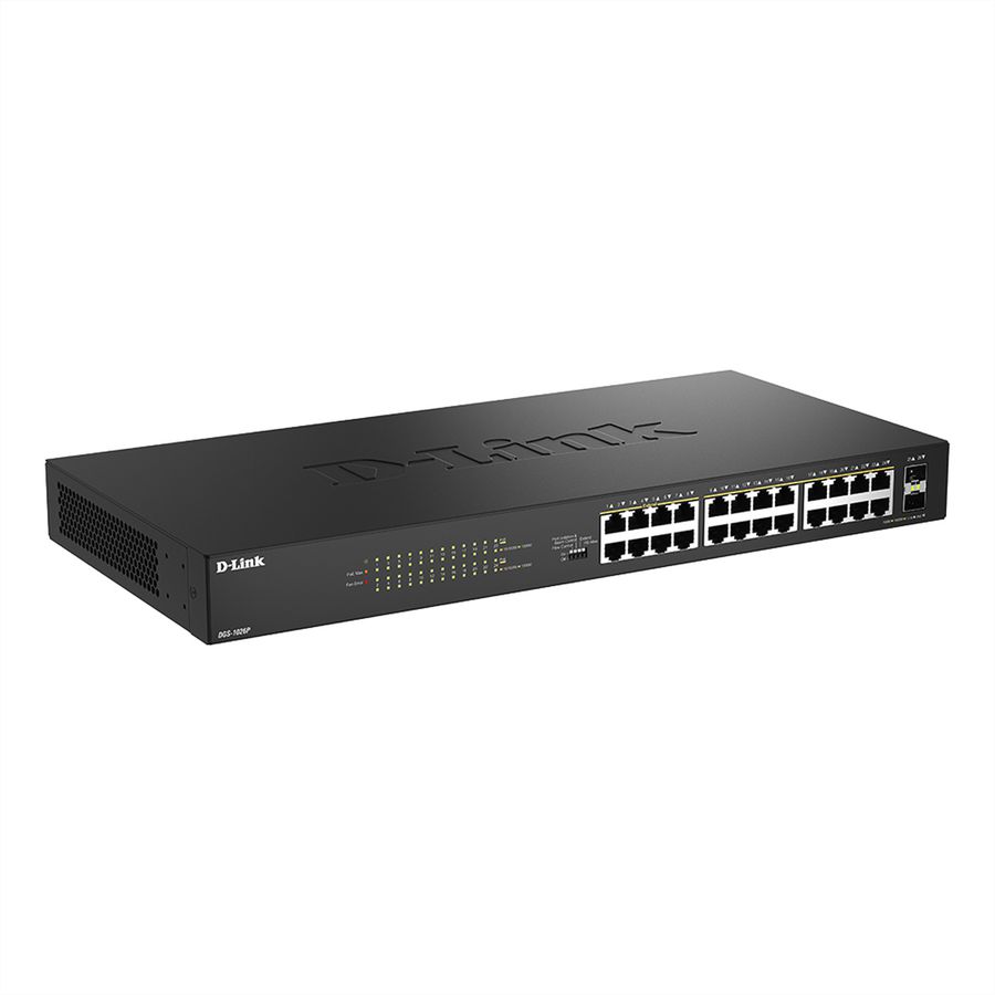 D-Link DGS-1026P/E 26-Port PoE+ Switch, 26-Port Layer2 PoE+ Gigabit Switch