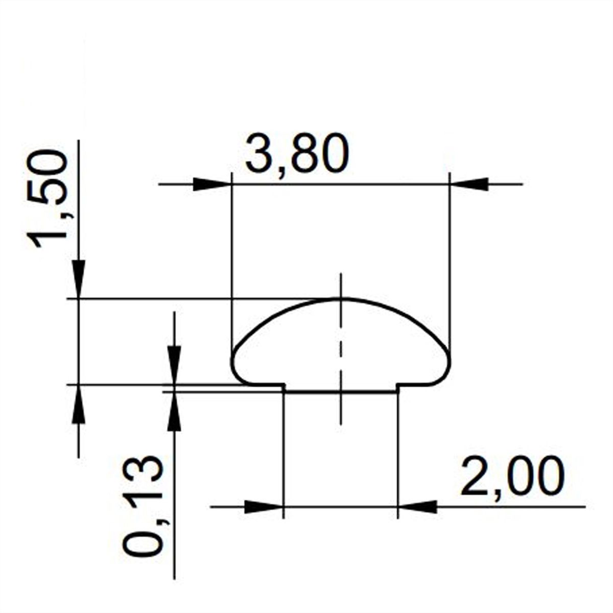 SCHROFF EMV-Dichtung (Textil) - EMC PROFILDICHTUNG 6HE 10STK