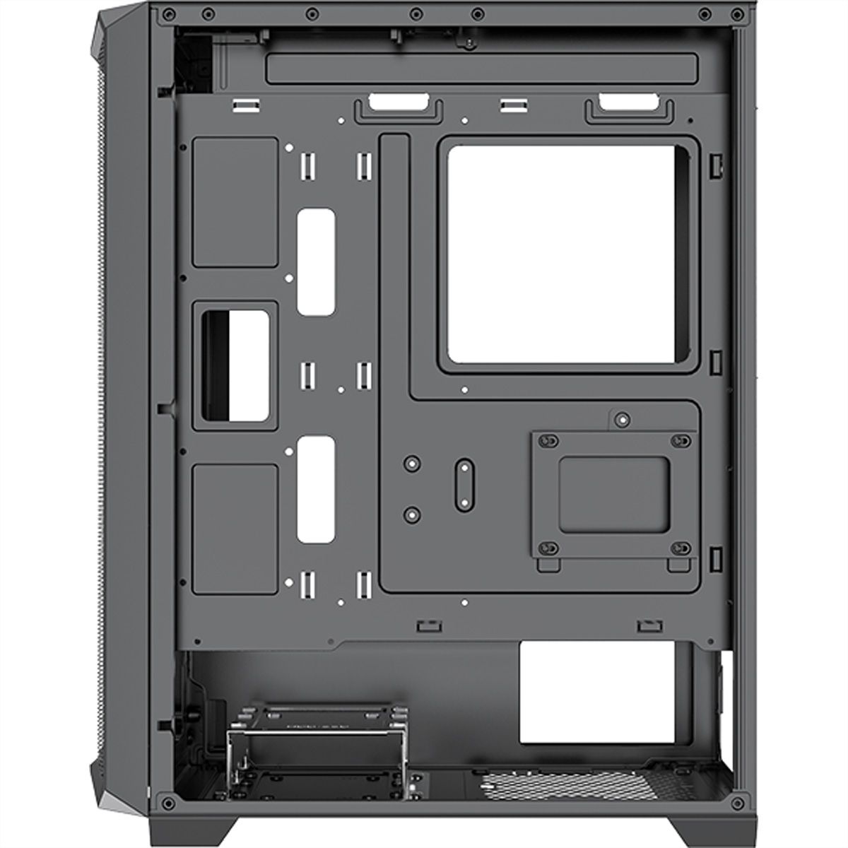 Xilence Xilent Blade II X613 RGB Gaming PC Gehäuse, RGB ATX Midi Tower