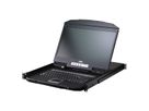 ATEN CL3708NX ES 8-Port-USB-HDMI-Einzelschienen-Breitbild-LCD-KVM-Konsole, ES-Layout