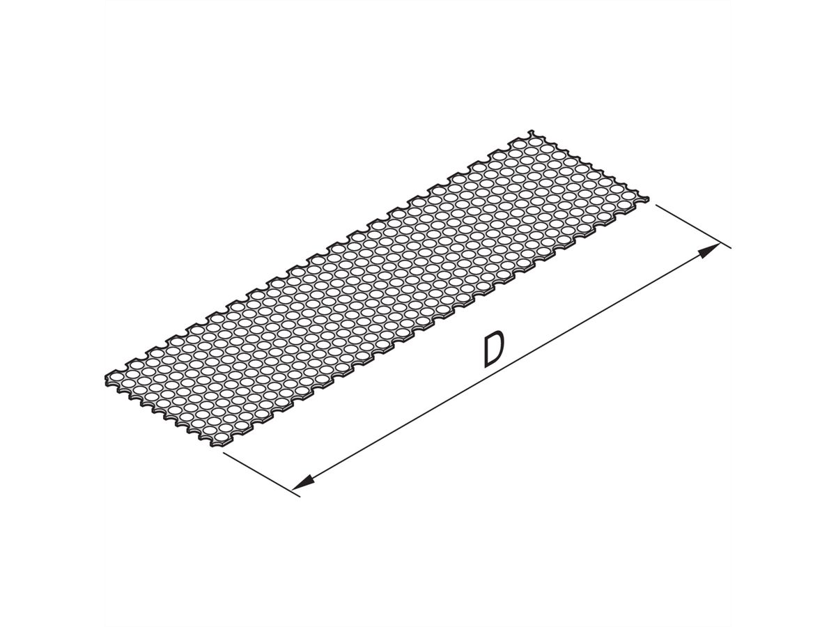 SCHROFF Deckblech für Kassetten - KAS DECKBLECH MP 10TE 167T