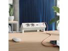 BACHMANN DESK2 white 2xP40, 1xUSB C/C 45W L=0,2m RAL9010
