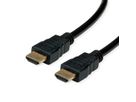 ROLINE RM HDMI High Speed Kabel mit Ethernet, schwarz, 1 m