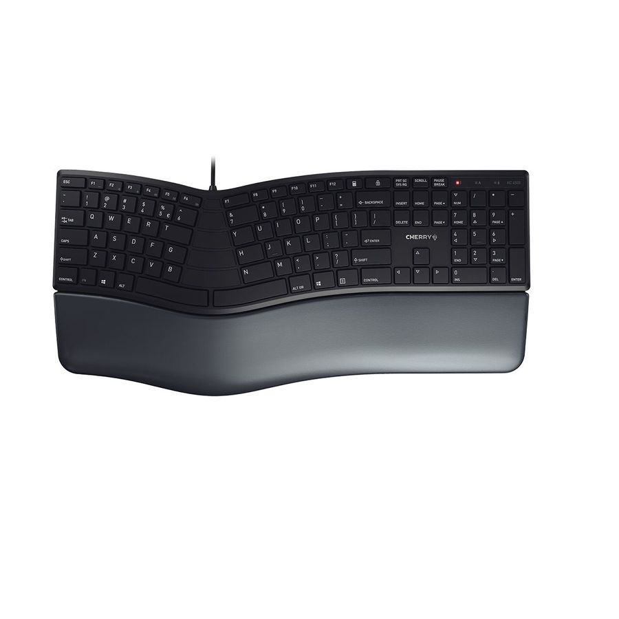CHERRY KC 4500 ERGO Tastatur Universal USB QWERTY US Englisch Schwarz
