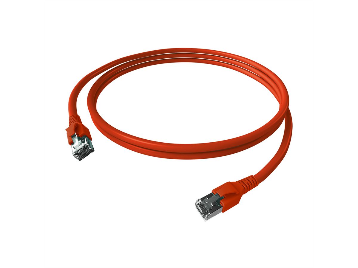 EasyLan FlexBoot Patchkabel Kat.6A, S/FTP, rot, 3 m