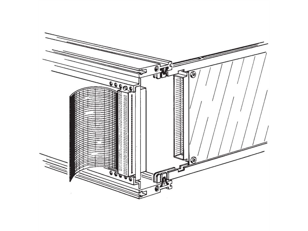 SCHROFF Flachkabelfederleiste - FEDERLEISTE C64 F. FL-KABEL
