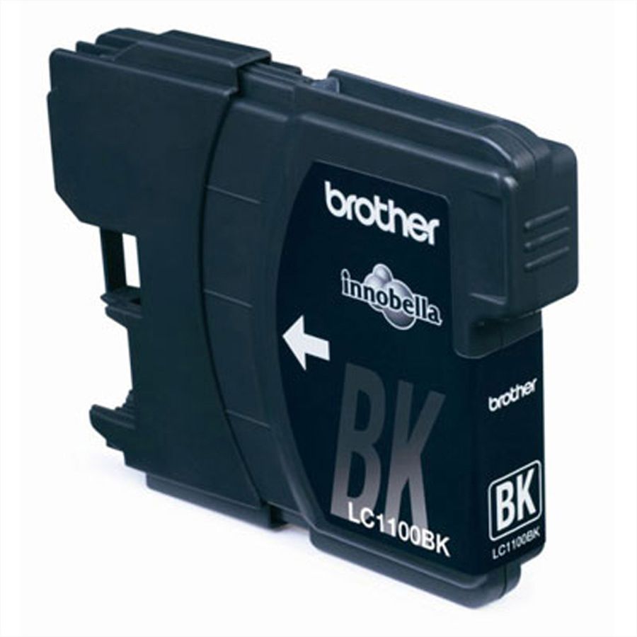 LC-1100BK, BROTHER Tintenpatrone, schwarz für ca. 450 Seiten, für DCP-185C / DCP-385C / DCP-6690CW / MFC-5490CN / MFC-6490CW