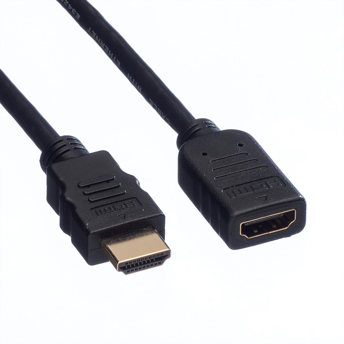 VALUE HDMI High Speed Verlängerungskabel, mit Ethernet, ST-BU, 1 m