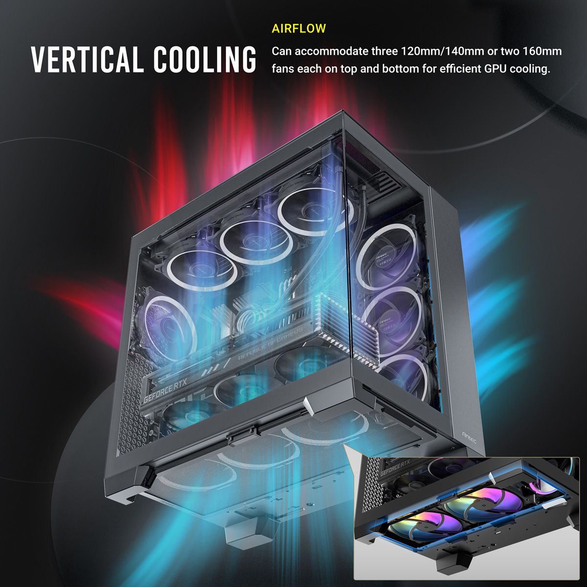ANTEC Constellation C8 Black PC Gehäuse Full Tower ATX, schwarz