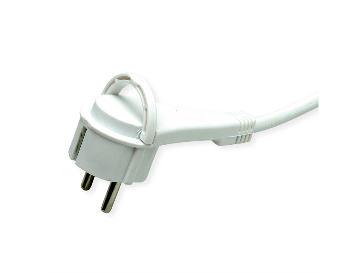 ROLINE 4-fach Steckdosenleiste mit Schalter, rund, USB-Charger A+C, blau, 3 m