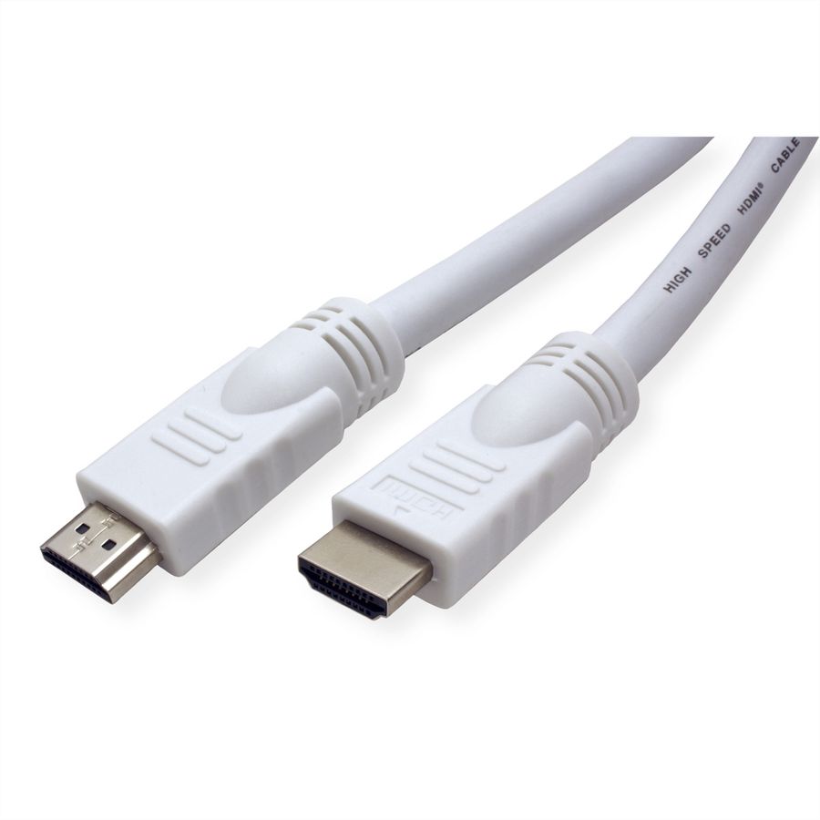 VALUE HDMI High Speed Kabel mit Ethernet, weiß, 20 m