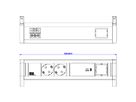 BACHMANN DESK 2xSchutzkontakt USB C, USB Charger 60W 1xABD GST18