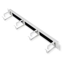 ROLINE 19-Zoll Rangierpanel 1 HE, mit Bürstenleiste 44x60mm grau