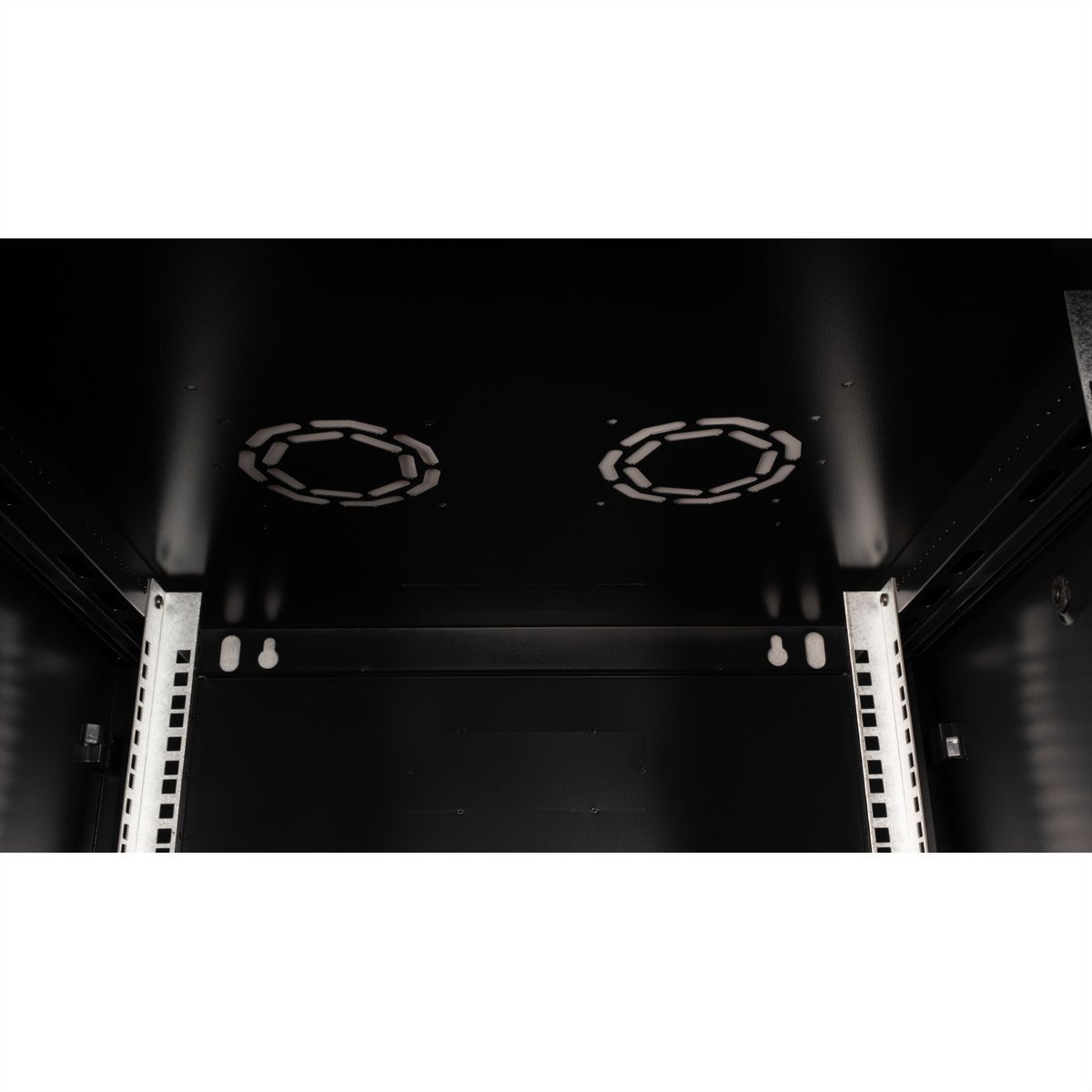 VALUE 19-Zoll Wandgehäuse 12HE, 600x600mm schwarz, Bausatz