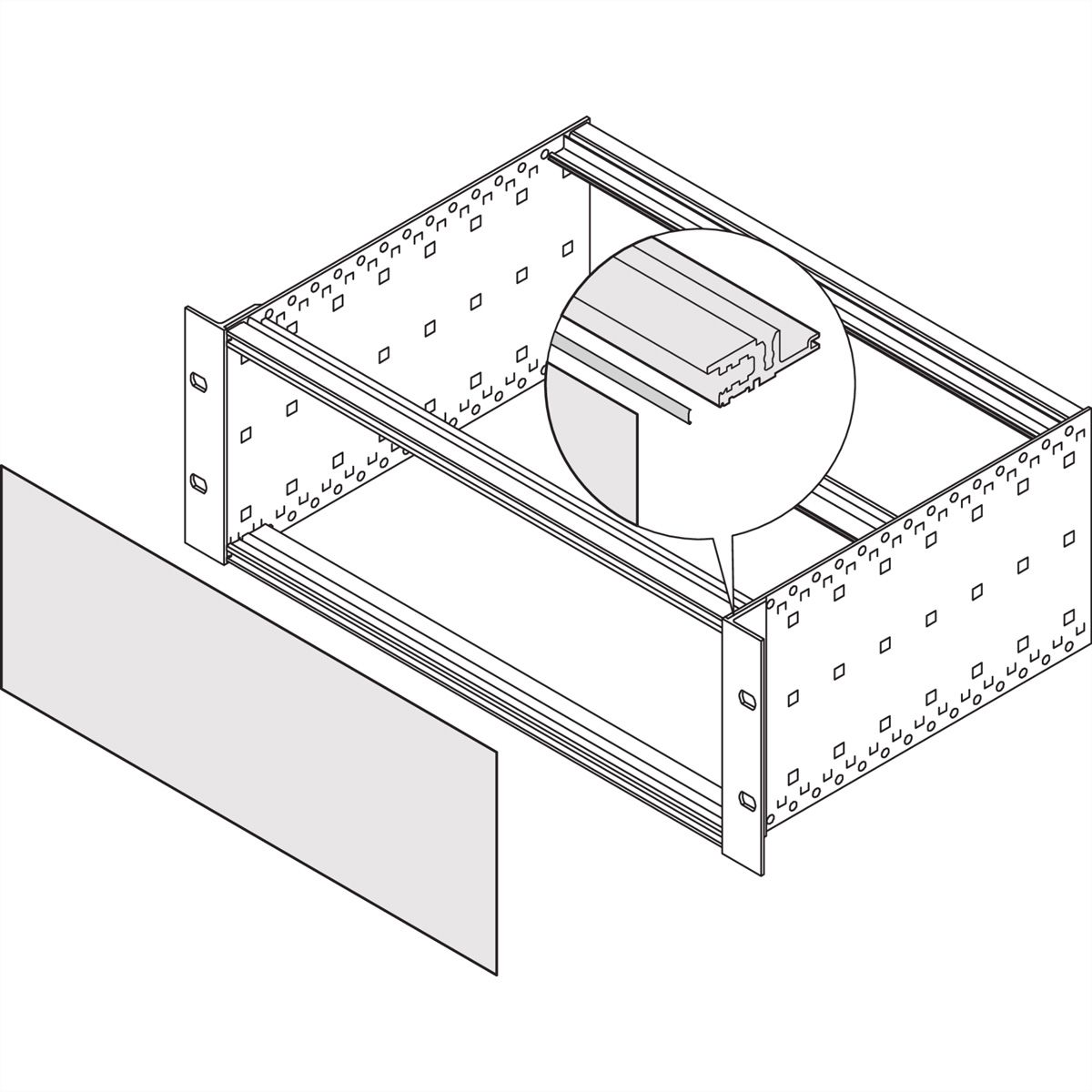 SCHROFF EMV-Dichtung, St, rostfrei, zwischen Frontplatte/Rückwand und Modulschiene - KONT.STR MS-FPL 84TE 100STK