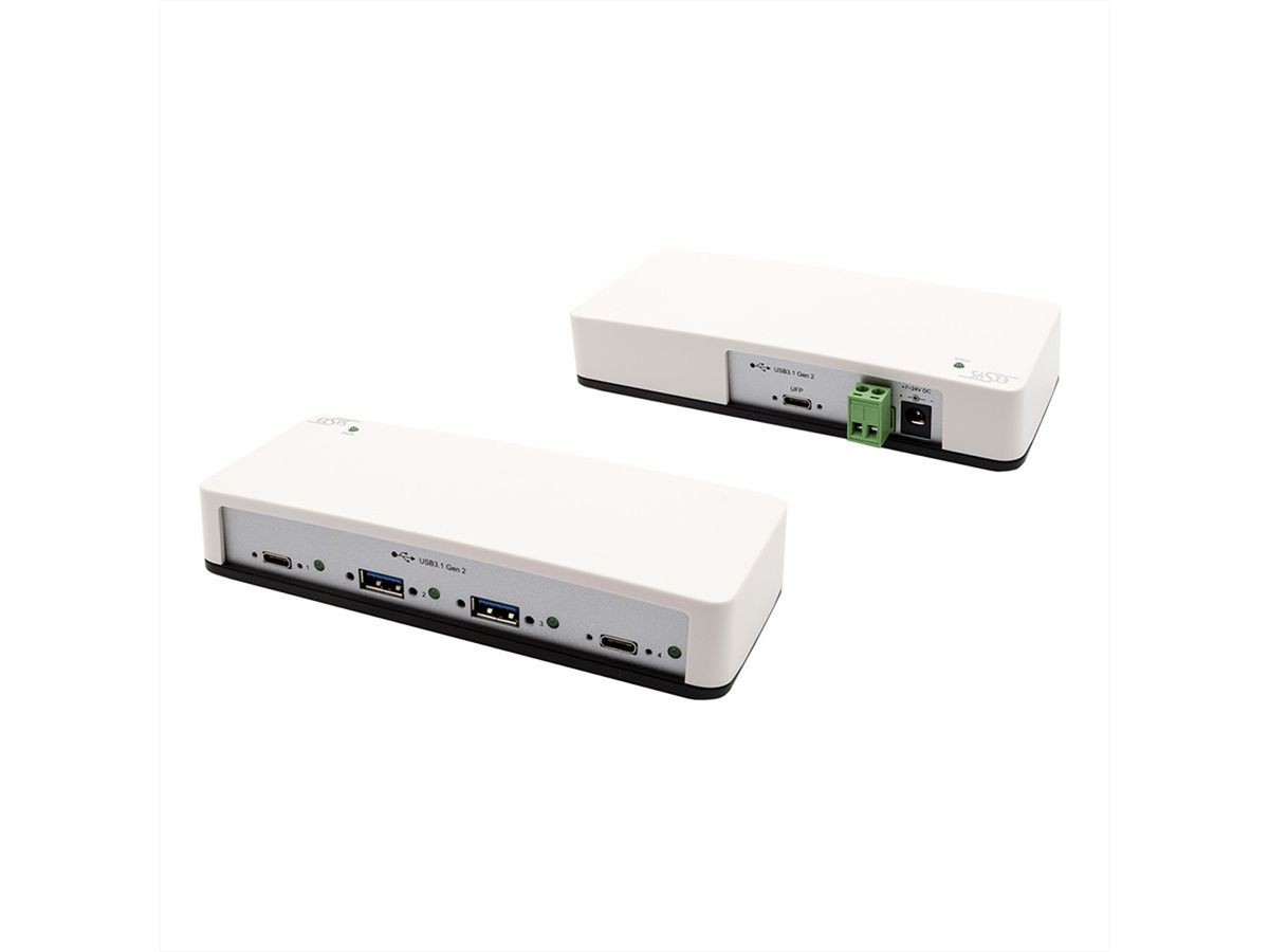 EXSYS EX-1250V 4 Port USB 3.2 Gen2 HUB mit 2 x C- und 2 x A-Anschlüsse