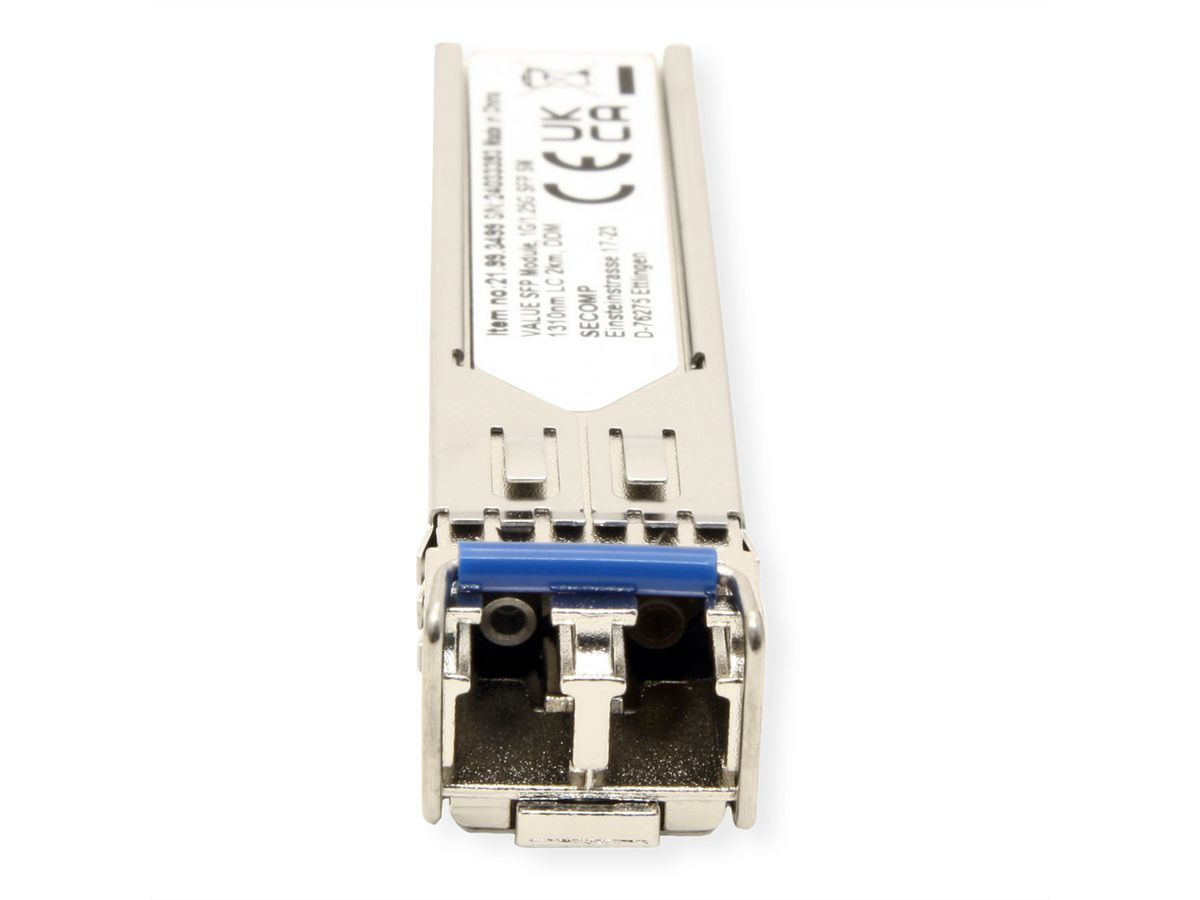 VALUE SFP Modul (MiniGBIC) LX/LC, 1/1,25G, Single Mode 1310nm, max. 2km