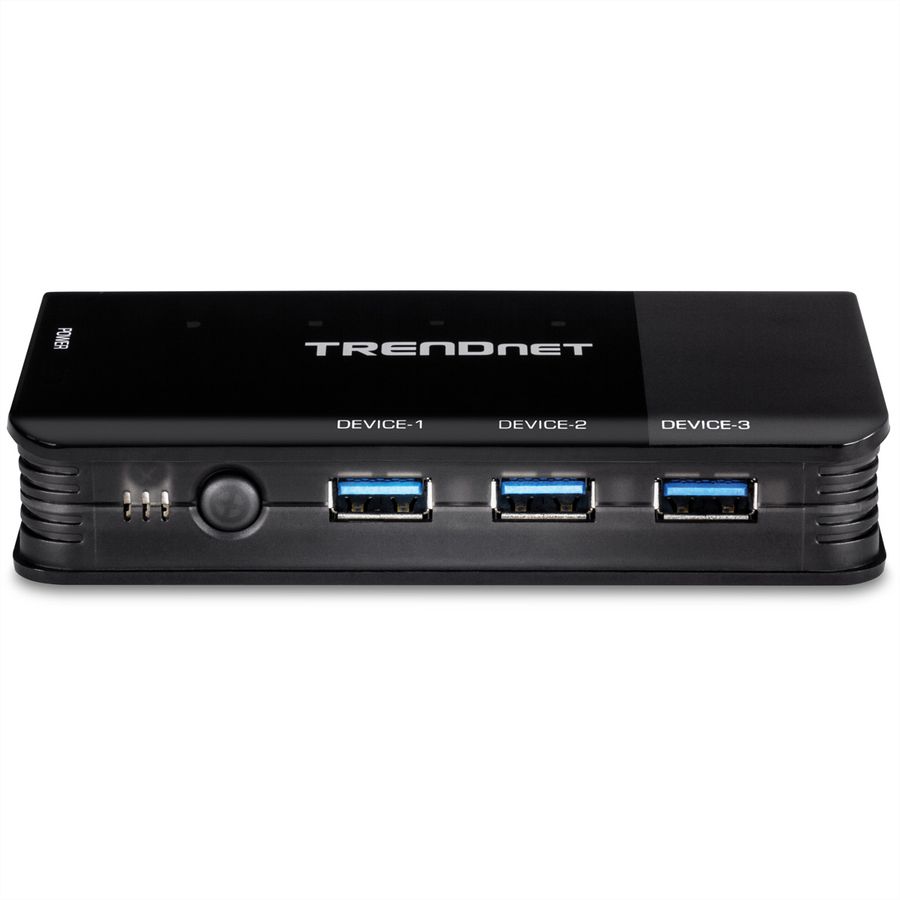 TRENDnet TK-U404 4-Port Sharing Switch 4 PC/1 User USB 3.1