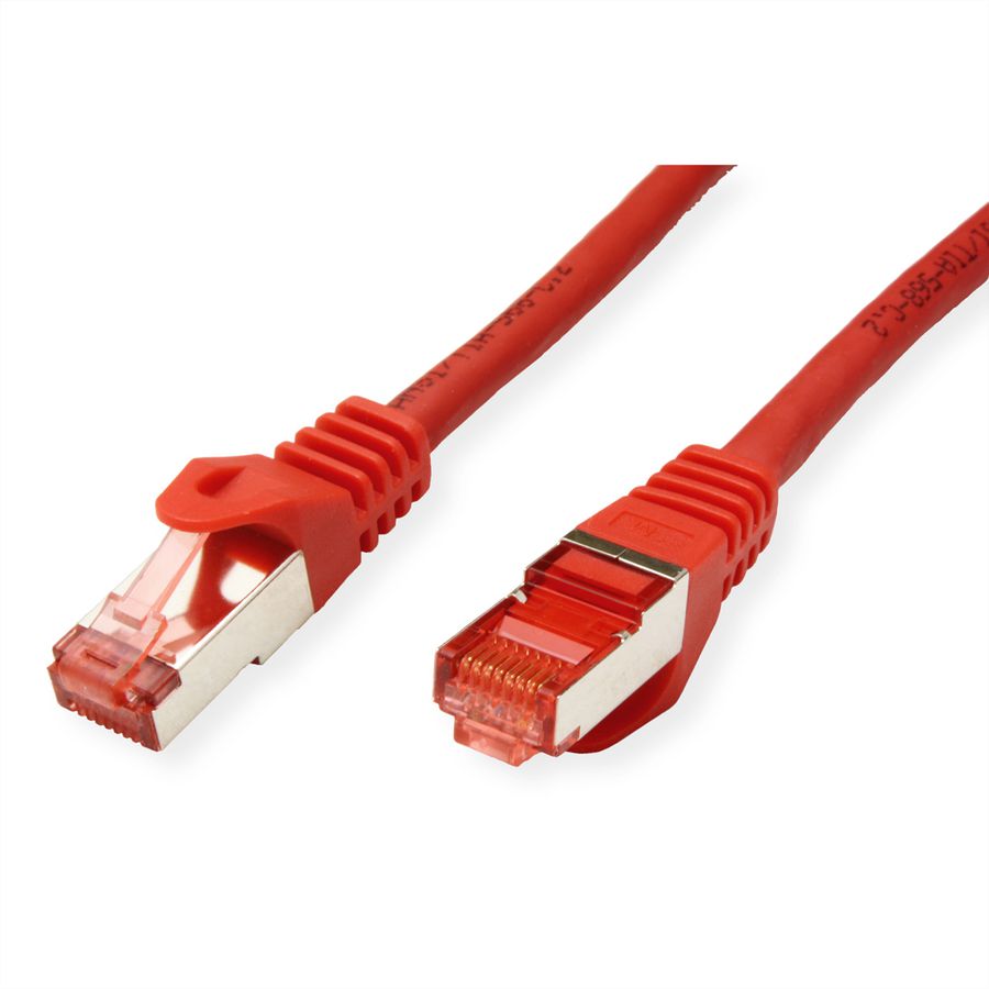 ROLINE Patchkabel Cat.6 S/FTP (PiMF), Component Level, LSOH, rot, 0,3 m