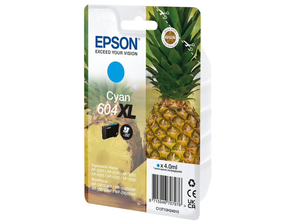 Epson 604XL Druckerpatrone 1 Stück(e) Original Hohe (XL-) Ausbeute Cyan