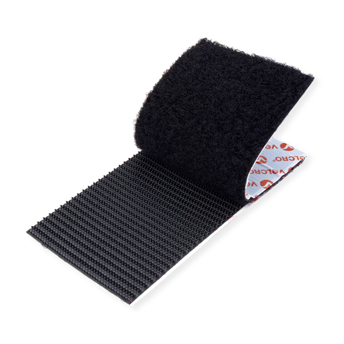 VELCRO® Klettstreifen Extra Stark Selbstklebend, Haken & Flausch 50mm x 100mm x 2 sets Schwarz