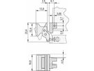 SCHROFF Aushebegriff in Trapezform, Typ 2 - TRAPEZGRIFF LP RAL7035 10STK