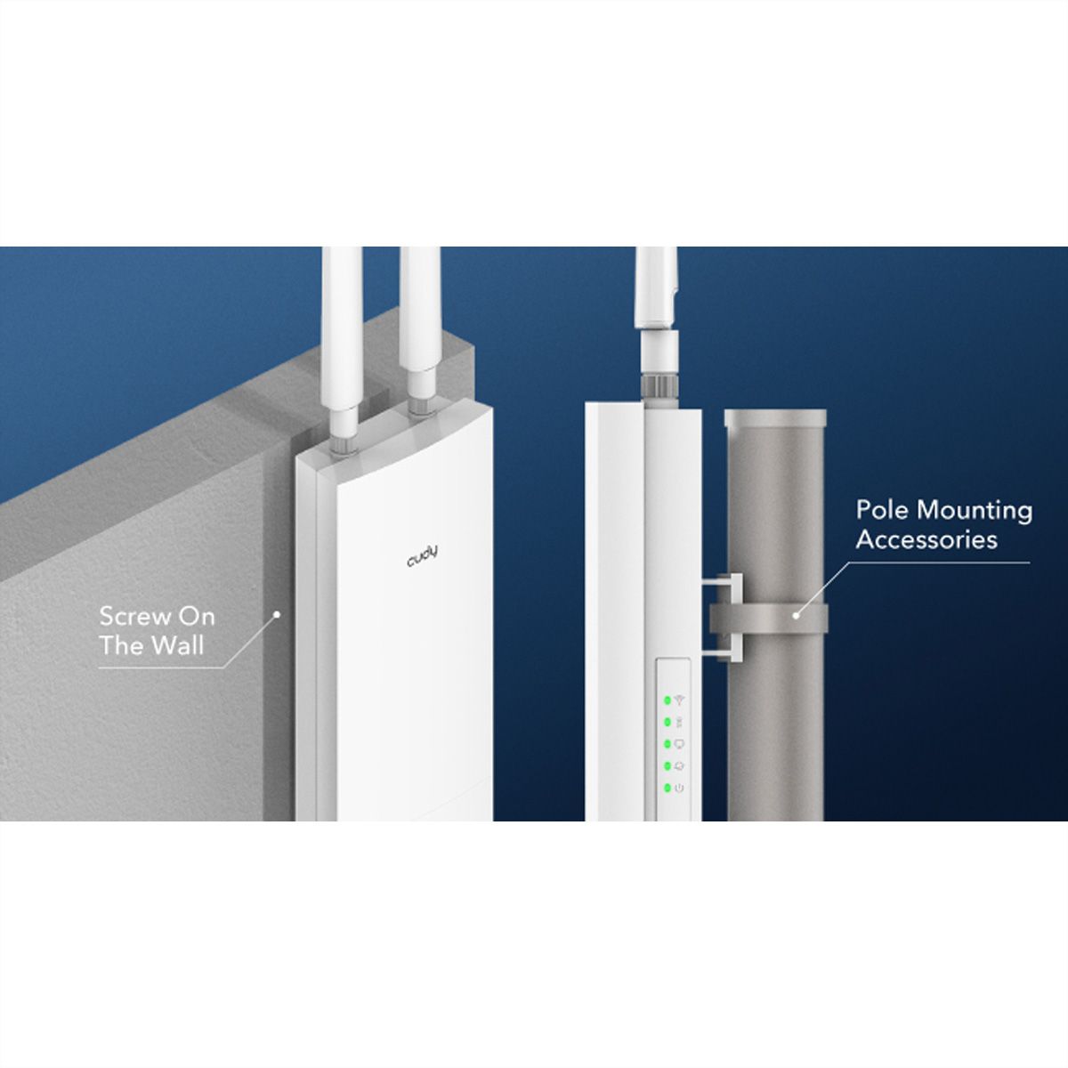 CUDY AP1200 Outdoor WiFi Access Point AC1200