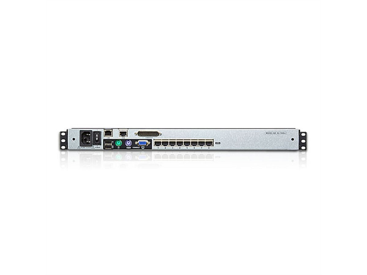 ATEN KL1508AiM KVM Over IP Switch, 8 Port, 43cm LCD, VGA, PS/2-USB, DE-Layout