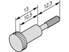 SCHROFF Halsschraube mit Rändel - RAENDELSCHR. M2,5X12,3 100ST