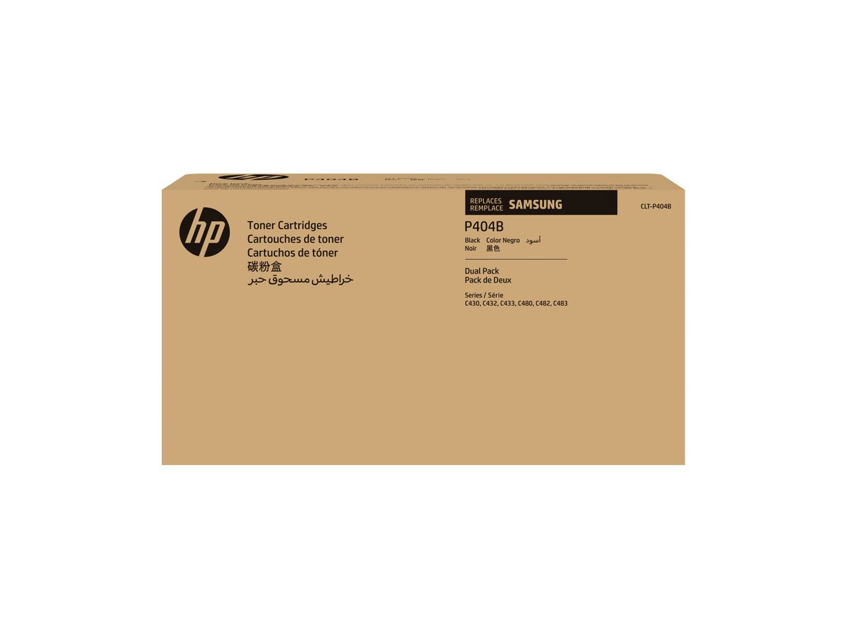 Samsung CLT-P404B 2er-Pack Schwarz Original Tonerkartusche