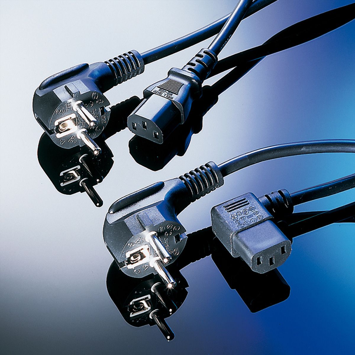 SCHROFF Schutzkontakt/UTE Netzkabel für 19"-Umlüfter, 2,5 m
