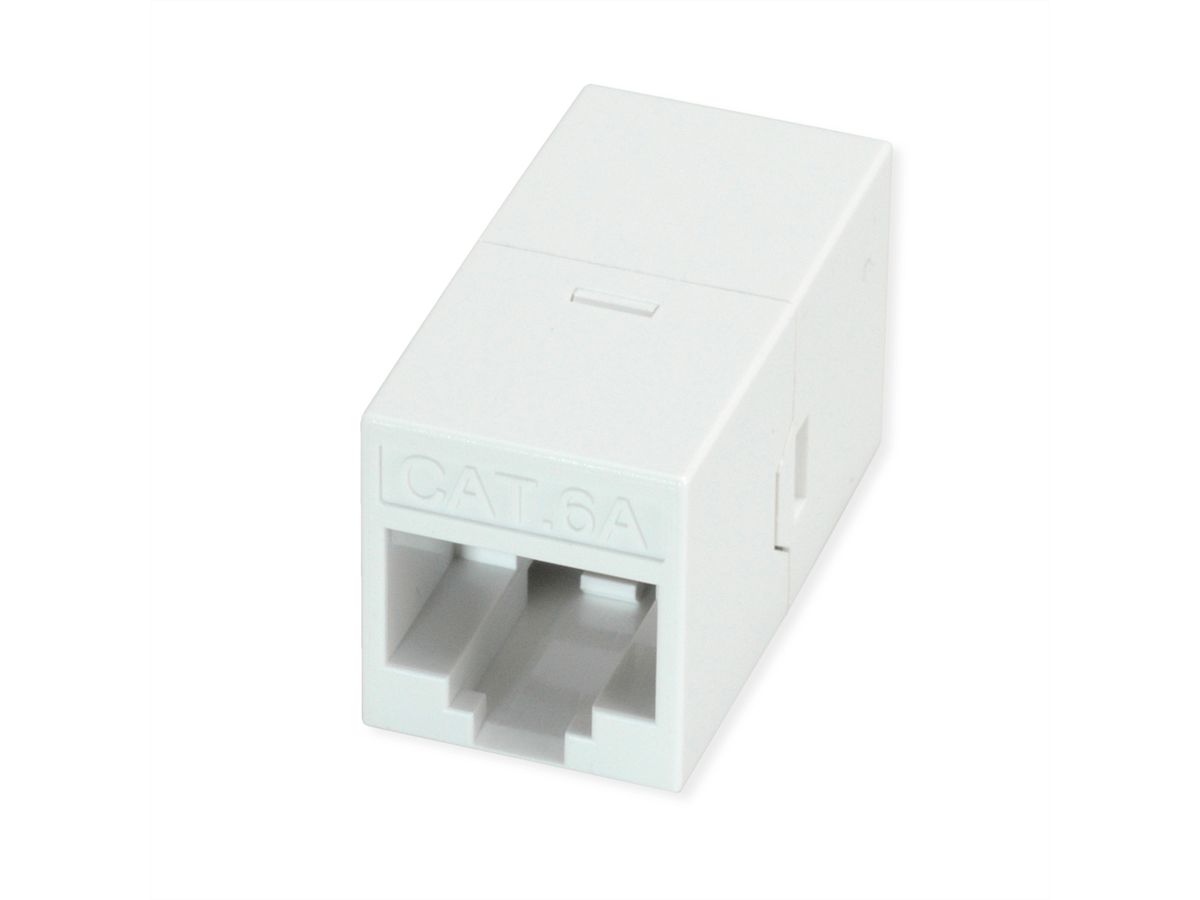 ROLINE RJ-45 Kupplung ungeschirmt, Cat.6A (Class EA), weiß