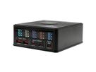 EXSYS EX-1106 Multiport High Power Charger mit QI 15W und USB-C PD mit max. 160W