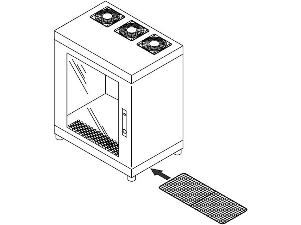 SCHROFF Luftfilter für 19" Wandgehäuse - FILTERHALTER SATZ 300-400T