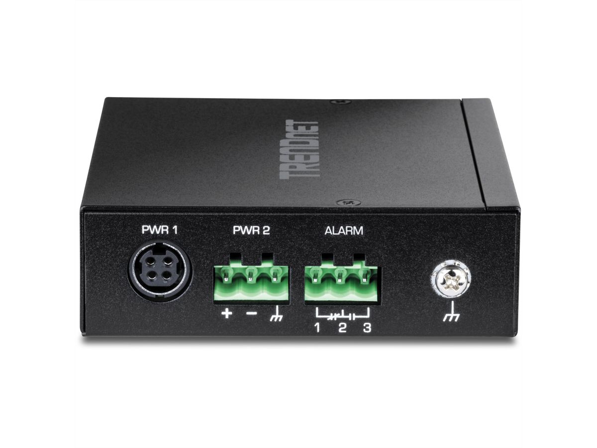 TRENDnet TI-G51SC 5-Port Gigabit Switch Industrial DIN-Rail mit MM SC-Port