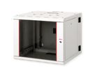 ROLINE 19-Zoll Wandgehäuse Pro 9 HE, 600x600 BxT zweiteilig schwenkbar grau