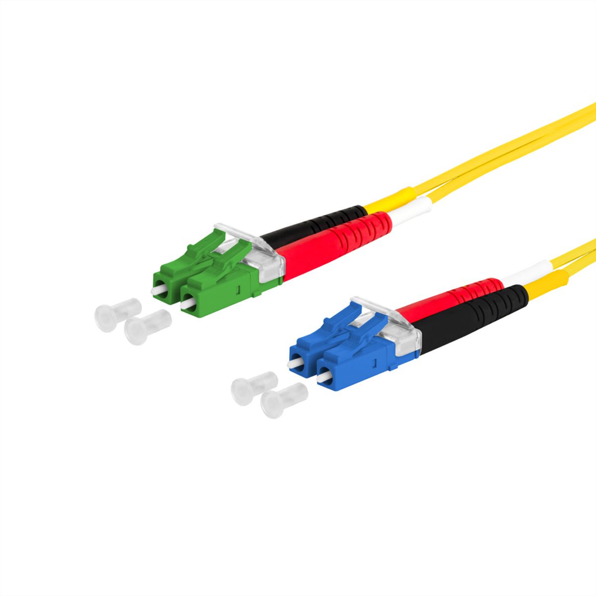 METZ CONNECT OpDAT Patchkabel, LC-D / LC-D-APC, OS2, 2 m